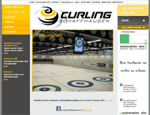 Tablet Screenshot of curling-sh.ch